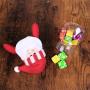 Toyvian 5pcs Christmas Candy Jar Cookie Containers Boxes for Christmas Ornament Holiday Party Decoration Toy (Santa)
