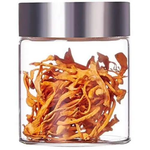 WANGLX ST Sealed Tank Borosilicate Glass Storage Jar Portable Storage Tank Chinese Medicine Powder Preservation Bottle Home Kitchen Tools, A