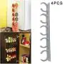 4PCS/Set Gripper Strip Clips Extra Support Spice Rack Dispenser Cabinet Kitchen Holder Storage, 4 Strips Holds 20 Spice Jars, Spice Racks Strips Cabinet Door, Easily Seasoning Carrier Bottle Holder