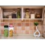 Kitchen Glass Sealed Cans Tea Sealed Cans Multi-function Food Straight Cans Storage Sealed Bottles (color : Green)