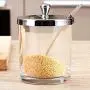 XXDTG Glass Seasoning Jar-seasoning Box, Salt and Sugar Spice Pepper Seasoning Two Jar Set, Kitchen Supplies