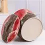 Ceramic Rice Bucket Kitchen Storage Bucket Grain Container Flour Bucket Storage Tank Ceramic Jar (Color : Red, Size : 32x32x33cm) Ceramic Rice Bucket Kitchen Storage Bucket Grain Container Flour Bucket Storage Tank Ceramic Jar (Color : Red, Size : 32x32x33cm)