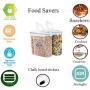 Cereal Food Storage Containers by Teja’s - Airtight Plastic Dry Food Storage Savers for Sugar, pulses, Nuts, Snacks with BPA Free 4 Side Locking System