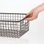 mDesign Modern Farmhouse Metal Wire Storage Organizer Bin Basket with Handles for Kitchen Cabinets, Pantry, Closets, Bedrooms, Bathrooms - 16.25" Long, 8 Pack - Bronze mDesign Modern Farmhouse Metal Wire Storage Organizer Bin Basket with Handles for Kitchen Cabinets, Pantry, Closets, Bedrooms, Bathrooms - 16.25" Long, 8 Pack - Bronze