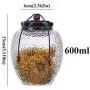 Glass Jars With Cork Stoppers For Spice Dried Fruit Home Storage Bottles 600mlB165B