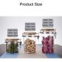 WANGLXST Food Storage Container, Food Grade Container, Seal Jar, Sealed Leak Proof Storage with Lid, BPA Free, Versatile