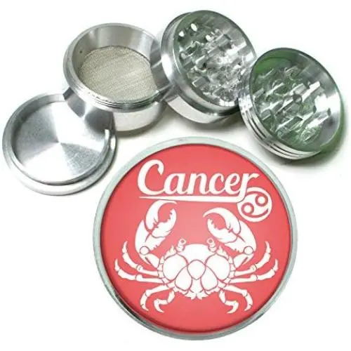 Cancer Astrological Sign Horoscope Aluminum Tobacco Herb Spice Grinder Cancer Astrological Sign Horoscope Aluminum Tobacco Herb Spice Grinder