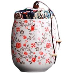 Goddness Bar Multi-Use Vacuum Seal Tea Coffee Jars Portable Ceramics Container(Style 11)