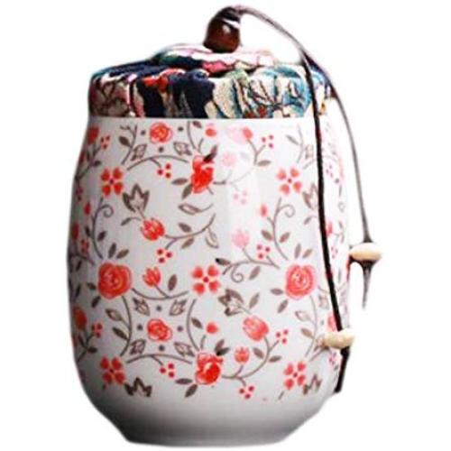 Goddness Bar Multi-Use Vacuum Seal Tea Coffee Jars Portable Ceramics Container(Style 11)