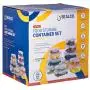 SEALCO Food Storage Containers with Lids ? Reusable Plastic Containers ? BPA-Free, Stackable, Microwave, Dishwasher, Freezer Safe ? Airtight ? 12 Piece Set