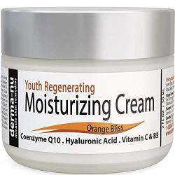 Anti-Aging Face Cream for Wrinkles with Collagen Boosting Peptides, Hyaluronic Acid, CoQ10, Organic Aloe, Coconut Oil, MSM, Vitamin C & B5 - Facial Moisturizer Repairs, Protects & Hydrates Skin