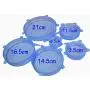 Reusable Silicone Stretch Lids ? Blue ? Set of 12 ? Covers Pots, Pans, Cups & Bowls ? Food Saver for Fresher Food ? Freezer, Microwave & Dishwasher Safe ? Includes 1 Silicone Food Bag Reusable Silicone Stretch Lids ? Blue ? Set of 12 ? Covers Pots, Pans, Cups & Bowls ? Food Saver for Fresher Food ? Freezer, Microwave & Dishwasher Safe ? Includes 1 Silicone Food Bag