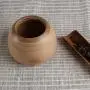 Bamboo Storage Box Tea Box Retro Tea Caddy Coffee Storage Container with Lid for Tea Coffee Spice Herb