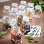 4pc Glass Mini Mason Jars Canisters Kitchen Storage Wedding Decoration Supplies