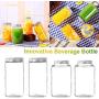 500Ml Innovative Food Grade Plastic Beverage Bottle Juice Cold Tea Bottle Mason Jar Garrafa Food Container Canister Vape Juice,Fine Mouth Nonporous