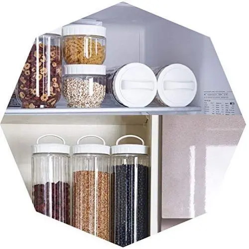 Kitchen Transparent Food Storage Container with Lids Sealing Pot Cereal Grain Bean Rice Sealed Plastic Milk Powder Jar,X Kitchen Transparent Food Storage Container with Lids Sealing Pot Cereal Grain Bean Rice Sealed Plastic Milk Powder Jar,X