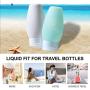 Travel Bottles TSA Approved, 3oz BPA Free Silicone Squeeze Travel Container Set Leak Proof Refillable Travel Size Cosmetic Toiletry Containers Accessories for Shampoo Lotion Liquids(6 Pack)