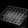 Milue Clear 24 Lipstick Storage Display Stand Rack Makeup Holder Cosmetic Organizer