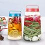 Yl Ly Glass Sealed Cans Food Lemon Honey Bottle Jam Bottle Pickles Bottle Enzyme Bottle Storage Tank Large 5000Ml