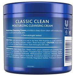 Noxzema Facial Cleanser, Moisturizing Cleansing Cream, 12 oz (pack of 6) Package May Vary