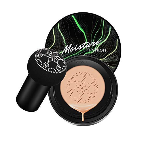Firstfly Mushroom Air Cushion CC Cream Moisturizing Concealer Makeup Base Primer Liquid Foundation (Natural)
