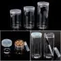 Contenant Rond en PET Transparent 6,4 cm OD avec Couvercle Scellé XISAOK Contenant Rond en PET Transparent 6,4 cm OD avec Couvercle Scellé XISAOK