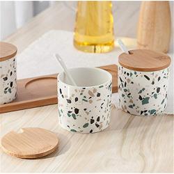 Mini Spice Jars Nordic creative ceramic seasoning jar seasoning box home kitchen supplies