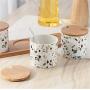 Mini Spice Jars Nordic creative ceramic seasoning jar seasoning box home kitchen supplies