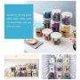 Decdeal Food Storage Container Clear PP Sealed Can Grain Storage Tank with Lid Sealed Food Jar Box for Storing Grains Beans Sugar Coffee Seeds
