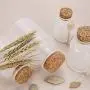 2 Pièces Pot en Plastique Froissé Refillable 200m/7oz avec Bouchon en Ébène et Cuillère en Bois pour Miel, Sel, Café et Plus. 2 Pièces Pot en Plastique Froissé Refillable 200m/7oz avec Bouchon en Ébène et Cuillère en Bois pour Miel, Sel, Café et Plus.