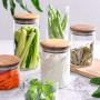 Glass Sealed Jars, Moisture-Proof Kitchen Food Containers, Storage Of Spices/Pasta/Oatmeal/Coffee Beans