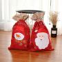 BLagenertJ Christmas Goody Gift Linen Bag Snowman Santa Pattern Candy Cookie Storage Pouch Xmas Hanging Decor Snowman#