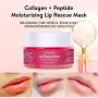 ANLOME Collagen Lip Sleep Mask, Lip Rescue Peptide Complex - Supplies Your Lips with Moisture, Nutrition, Softening, Fades Fine Lines