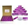 100 Stück Beauticom 3G/3ML Klare Glasbehälter mit PURPUrlsuch Kopfkappen für Peelings, Öle, Toner, Salben, Cremes, Lotionen, Make-up Proben, Lippenbalsam - BPA-frei