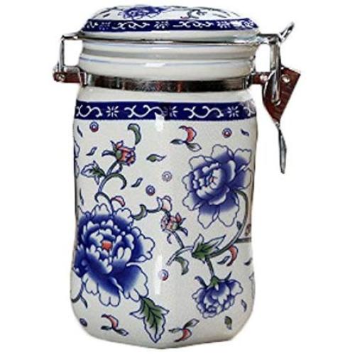 Goddness Bar Exquisite Storage Jars Ceramic Pots Tea Coffee Canisters(Style 04)