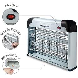 ASPECTEK Powerful 20W Electronic Insect Indoor Killer, Bug Zapper, Fly Zapper, Mosquito Killer-Indoor Use Including Free 2 PACK Replacement Bulbs