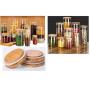 QIANZICAI Tea Cans, Red Persimmon Ceramic Storage Jars, Everything Goes Well, Creative Gifts, Gifts/Ornaments Tea Ceremony Accessories (Size : 260ml+500ml+860ml)