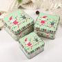 Mei Yun 3Pcs/set Gift Wrap Boxes Christmas Candy Jar Container Storage Box Party Candy Box Gift Boxes (Green)