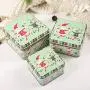 3er Set Geschenkverpackung Boxen, Weihnachts-Candylöffel-Behälter, Aufbewahrungsboxen, Party-Candylöffel-Boxen, Grün