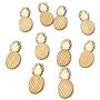 JUSTDOLIFE 10PCS Table Scatter Rustic Decorative Pineapple Wooden Craft Party Decoration