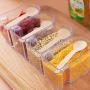 MUTANG Wall-mounted Spice Jar Rotating Spice Jar Creative Kitchen Storage Plastic Spice Box Transparent Seasoning Box Condiment Box (color : 3-layer)
