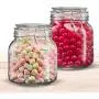 Dicht verschlossene Konservendosen, Glasbehälter, Honig-Zitrone-Passionsfrucht-Flaschen, Kimchi-Gläser, kleine Haushaltsschließdosen mit Deckeln, Glas Küchenvorratsbehälter