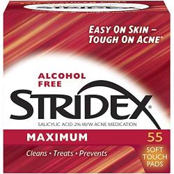 Stridex Strength Medicated Pads, Maximum - 55 Count (Pack of 1)