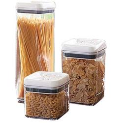 Large Food Storage Containers, Set of 3 Canisters