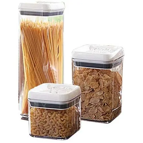 Ensembles de 3 grands contenants de rangement alimentaire. Ensembles de 3 grands contenants de rangement alimentaire.