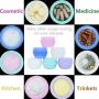 20g/20ml Small Empty Cosmetic Containers with Lids Plastic Travel Bottles Screw Cap for Samples Round Leakproof, TSA Approved Environmental Perfect for Lotion, Slime, Samples, Creams (Style)