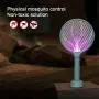 Endbug Insektizide Lampe & Fliegenreizker Schläger 2-in-1, USB-Aufladbare Elektrische Mücken- und Fliegenvernichter für Zuhause Innen- und Außenbereich (Grün)