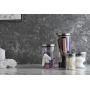 Kitchen Canister Set of 4, Glass Jars with Airtight Stainless Steel Lid, Clear Food Storage Container Ideal for Flour, Sugar, Coffee, Candy, Snack and More