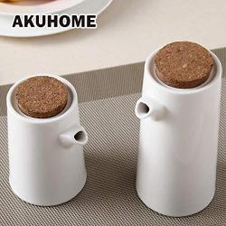 | Storage Bottles & Jars | Ceramic Gravy Boats Porcelain Olive Oil Pot Soy Sauce Vinegar Seasoning Can Oil Bottle Kitchen Cooking Tools Storage Bottles | by HUDITOOLS | 1 PCs