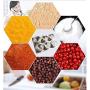 DUDDP Storage Spice lar set Stainless Steel Spice Jars,Salt Shaker Spice Jars Organizer Condiment Container,Magnetic Spice Rack (6 PCS),Kitchen supplies